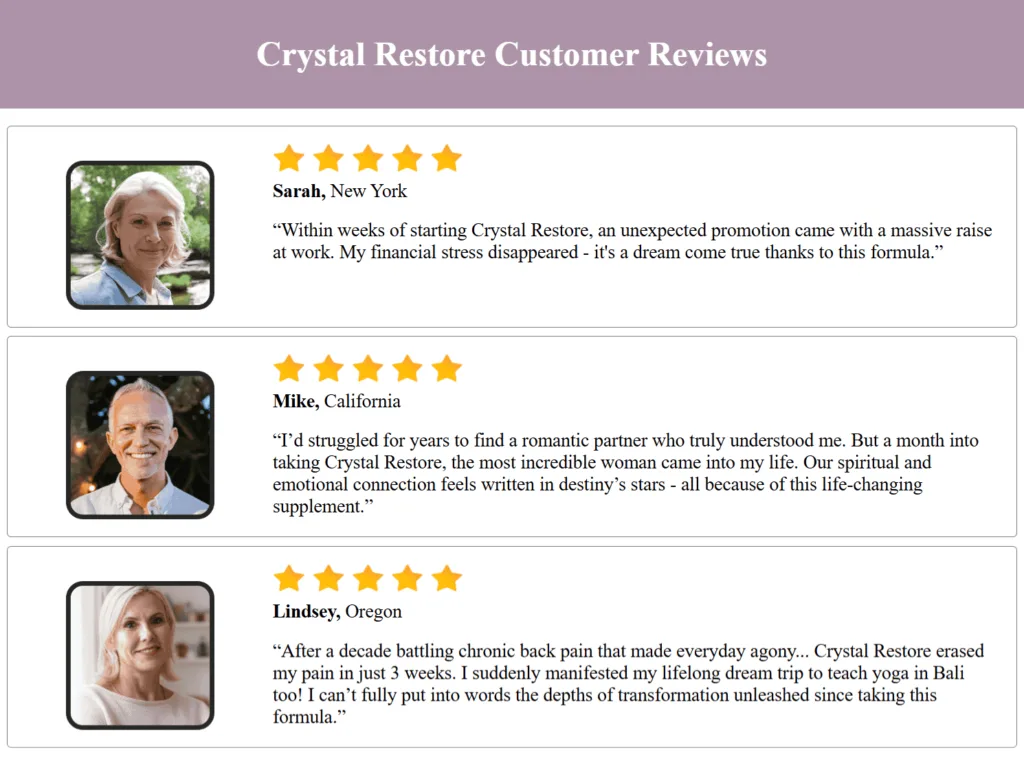 Crystal Restore Reviews